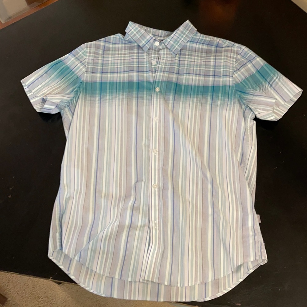 Calvin Klein Short Sleeve Button Down Shirt